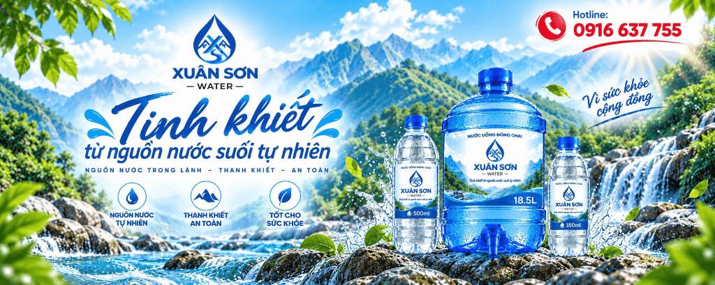 Xuân Sơn Water - Tinh khiết từ nguồn nước suối tự nhiên